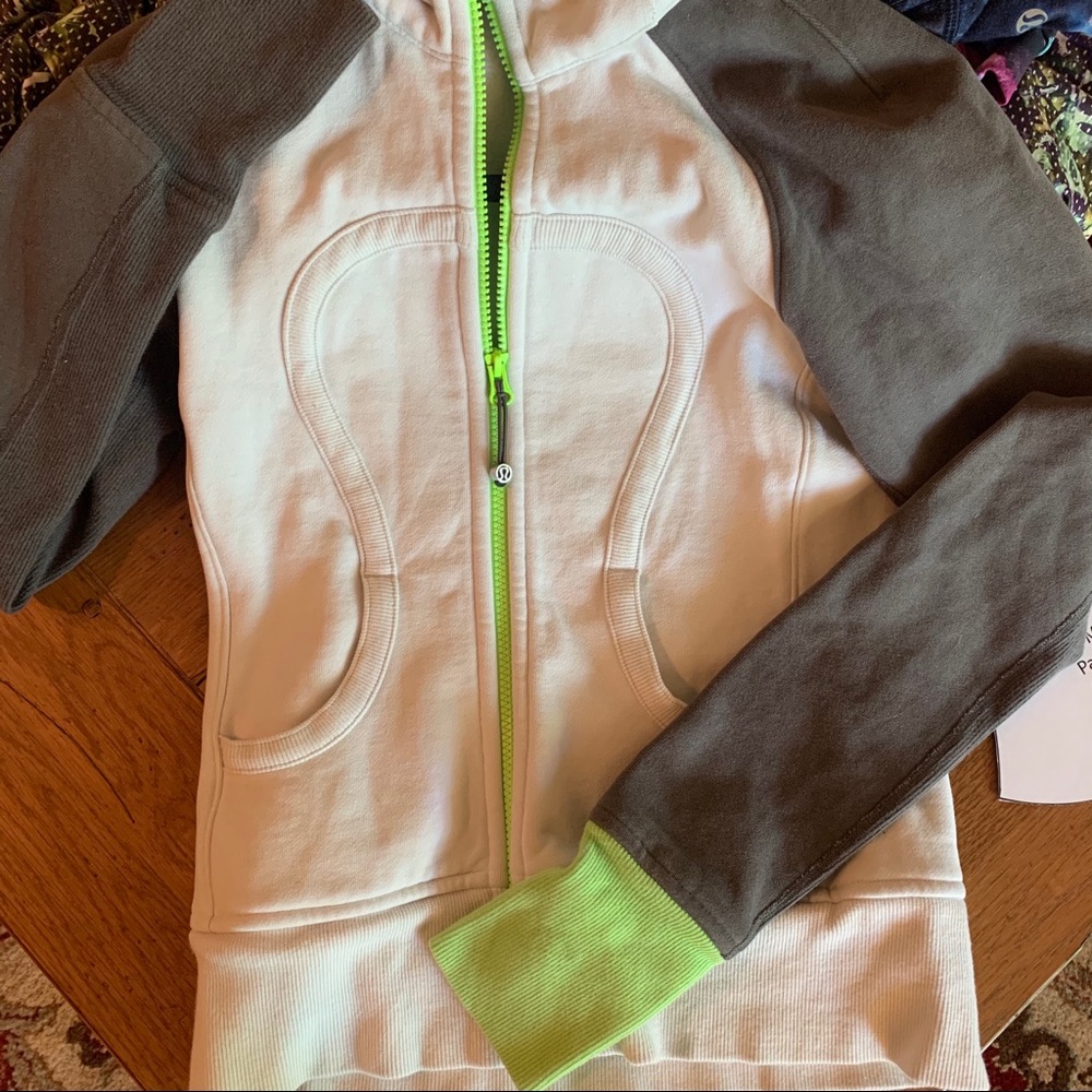 LULULEMON mixed gray zip up hoodie